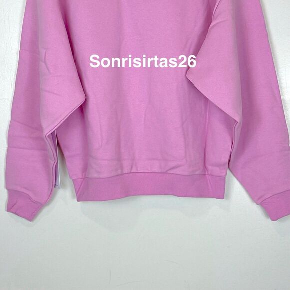 Alo Yoga Accolade Crew Neck Pullover Valentine’s Candy Heart Pink NWT Size S - Picture 11 of 16